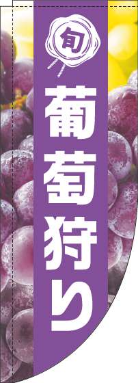 葡萄狩りのぼり旗写真紫帯Rのぼり(棒袋仕様)_0100455RIN