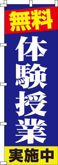 体験授業のぼり旗(60×180ｾﾝﾁ)_0270091IN