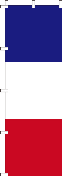 フランス国旗のぼり旗(60×180ｾﾝﾁ)_0740009IN