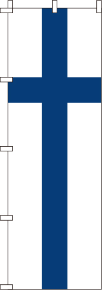 フィンランド国旗のぼり旗(60×180ｾﾝﾁ)_0740013IN