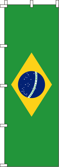 ブラジル国旗のぼり旗(60×180ｾﾝﾁ)_0740016IN
