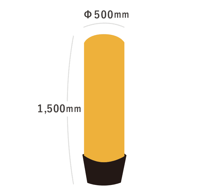 【データ入稿】オリジナル1.5mエアー看板　バルーンのみ（H1500mm×φ500mm）