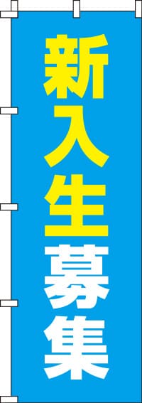 新入生募集水色のぼり旗(60×180ｾﾝﾁ)_0270097IN