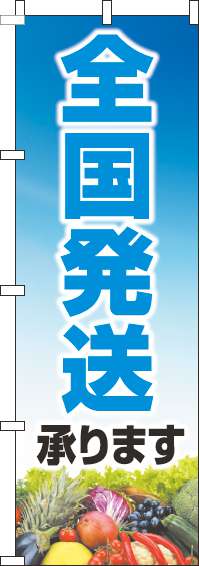 全国発送承りますのぼり旗文字水色(60×180ｾﾝﾁ)_0400132IN