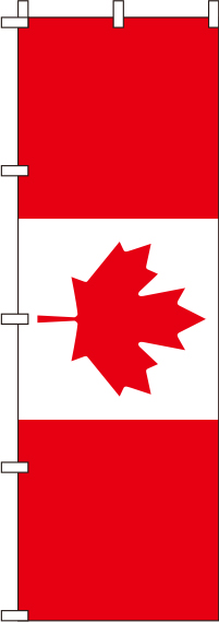 カナダ国旗のぼり旗(60×180ｾﾝﾁ)_0740011IN