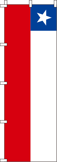 チリ国旗のぼり旗(60×180ｾﾝﾁ)_0740015IN
