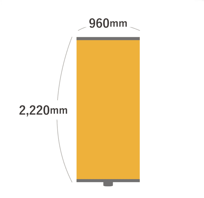 【データ制作】ロイヤルロールスクリーンバナーW850（器具付）ターポリン