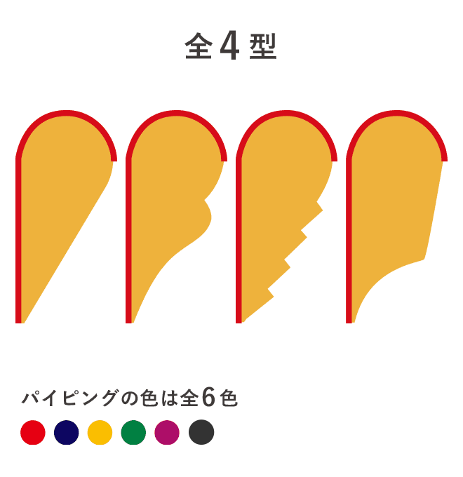 【データ入稿】ストリームフラッグ ベーシック型 (ポール付)