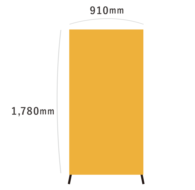 【データ入稿】オリジナル取り替え式布パーテーション （器具付）