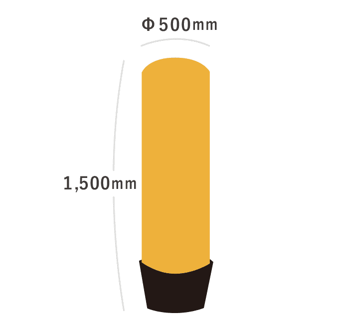 【データ入稿】オリジナル1.5mエアー看板(H1500mm×φ500mm)